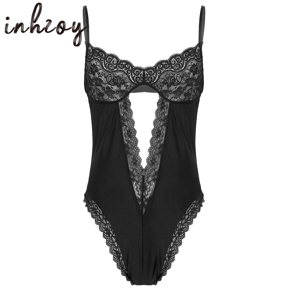 Lace Teddy Lingerie - Men Sexy Bodysuit Lingerie Gay Male