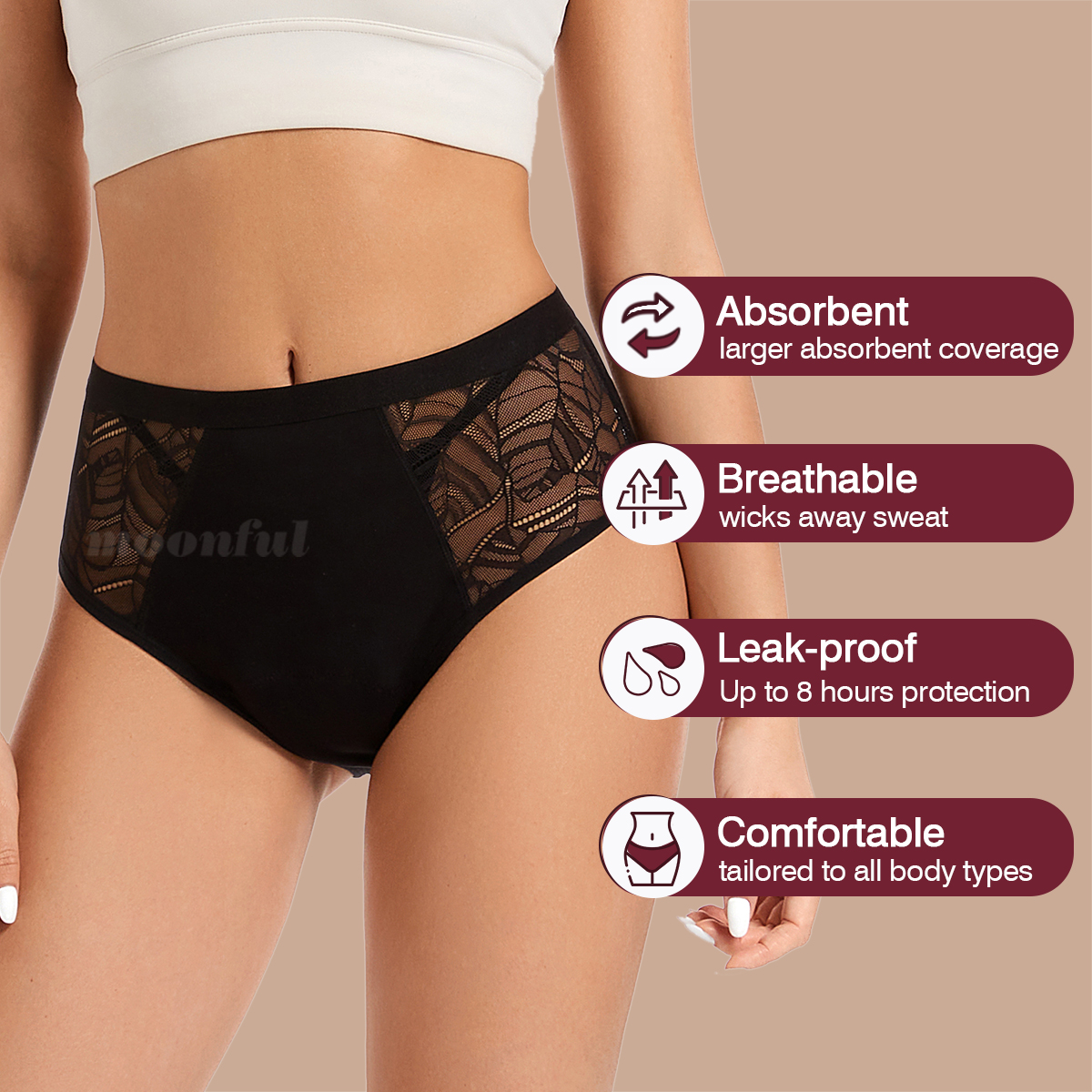 Moonful Women's Menstrual Pant – обзор и цена Period Panty Absorbent