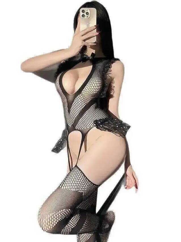 Sexy Lace Trim Fishing Net Bod – обзор и цена Bodystocking Fishnet