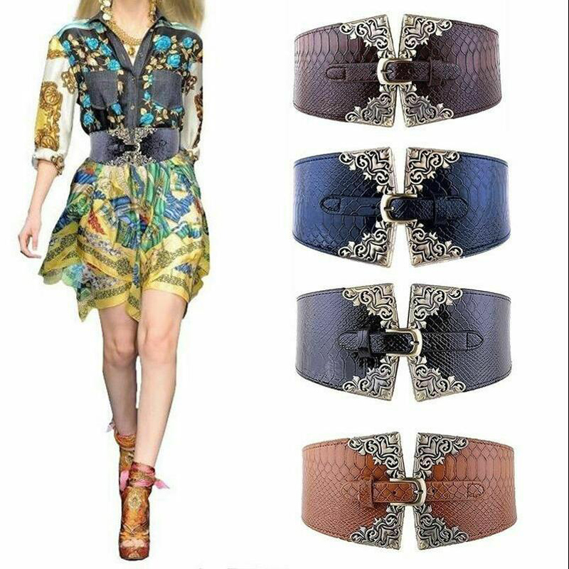 Women Elastic Buckle Wide Belt – обзор и цена Corset Waist Cinch