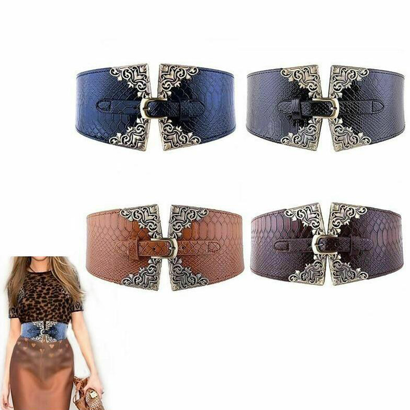 Women Elastic Buckle Wide Belt – обзор и цена Corset Waist Cinch