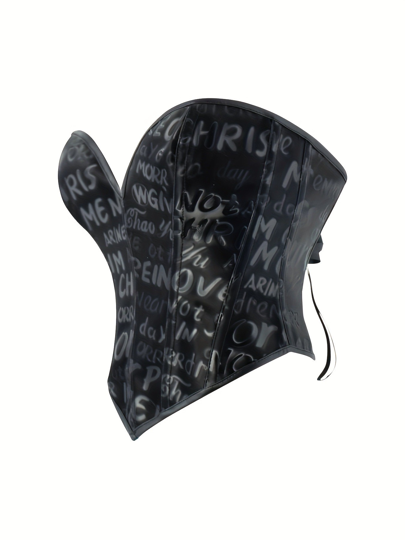 Black letter printed strapless – обзор и цена Corset Waist Cinch
