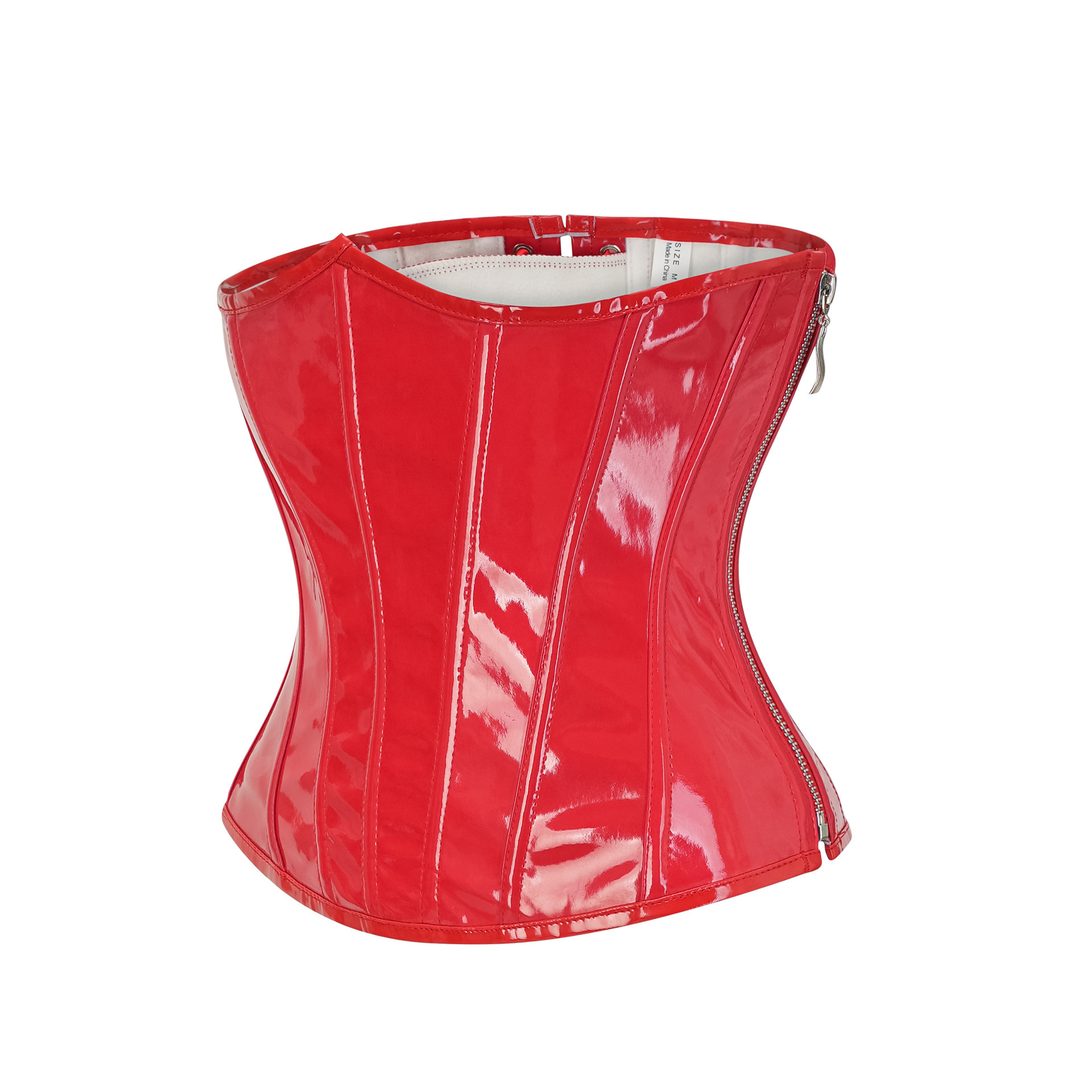 Steampunk Red PU Leather Side  – обзор и цена Corset Waist Cinch