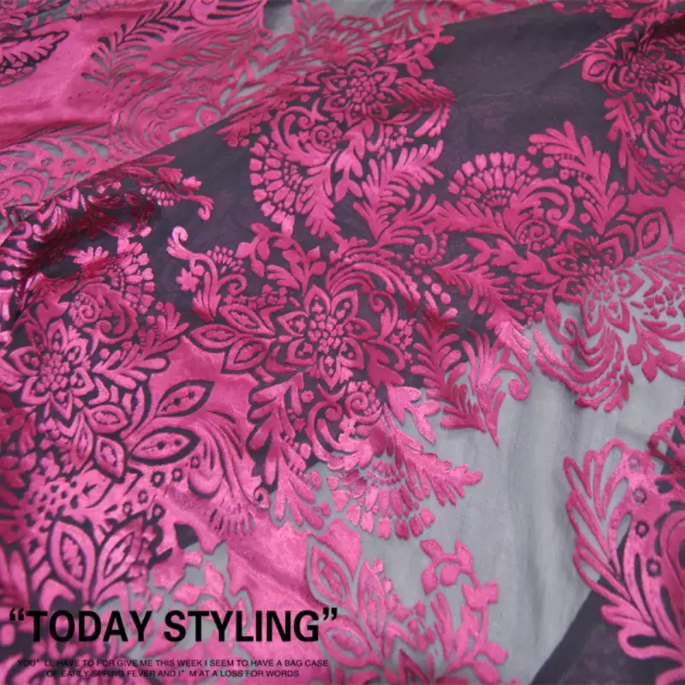 Fashion Large Pink Flower Desi – обзор и цена Robe Silk Women