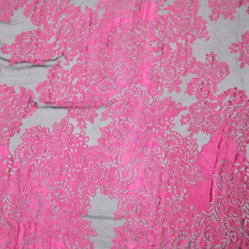 Fashion Large Pink Flower Desi – обзор и цена Robe Silk Women