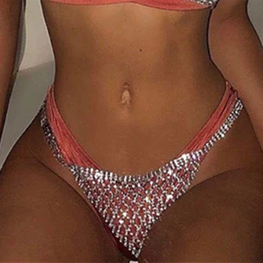 Stonefans Mesh Rhinestone Body – обзор и цена Thong Bikini Women