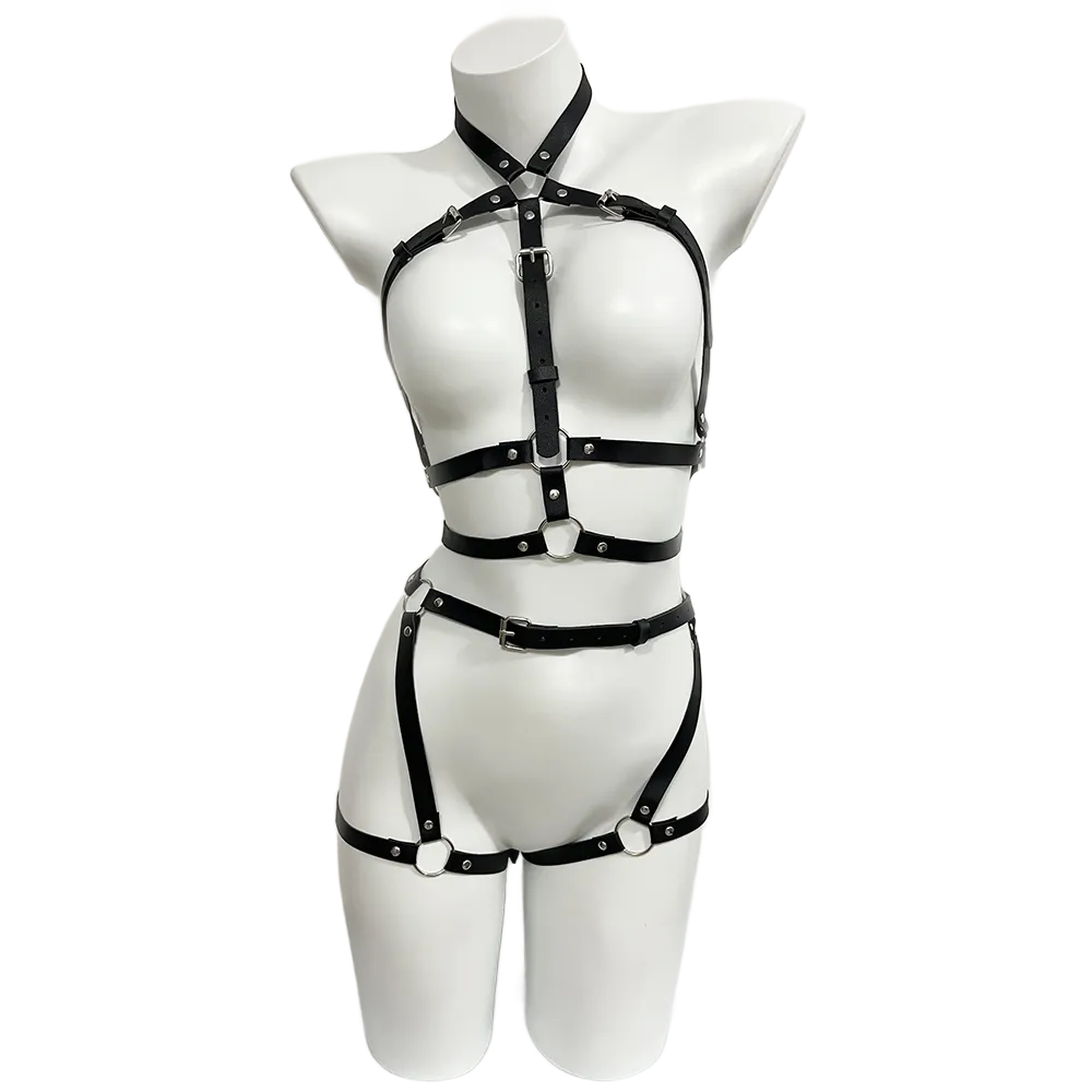 Harness for Women Pu Leather L – обзор и цена Garter Belt Set