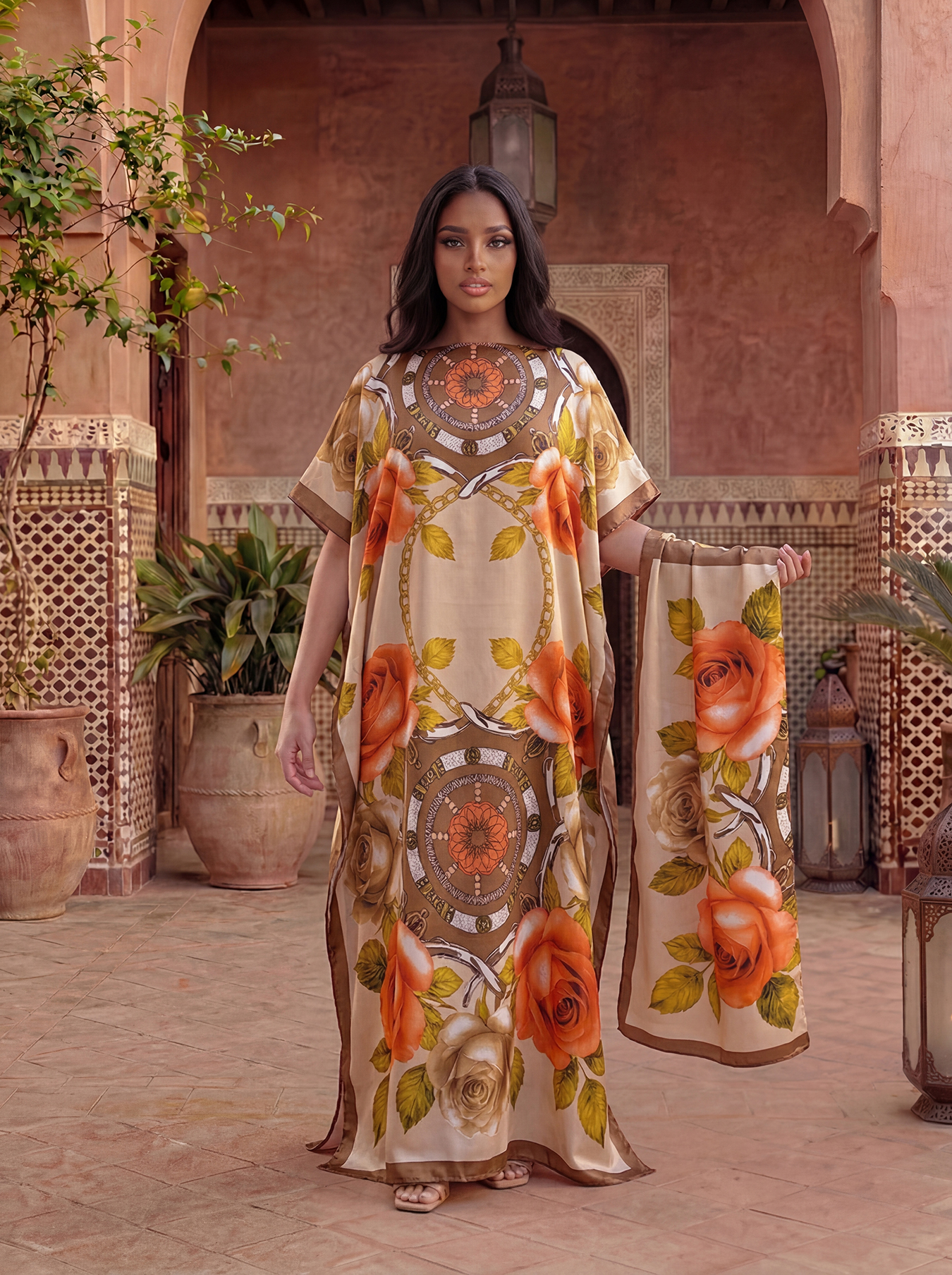 New Style Long Loose Silk Blen – обзор и цена Robe Silk Women