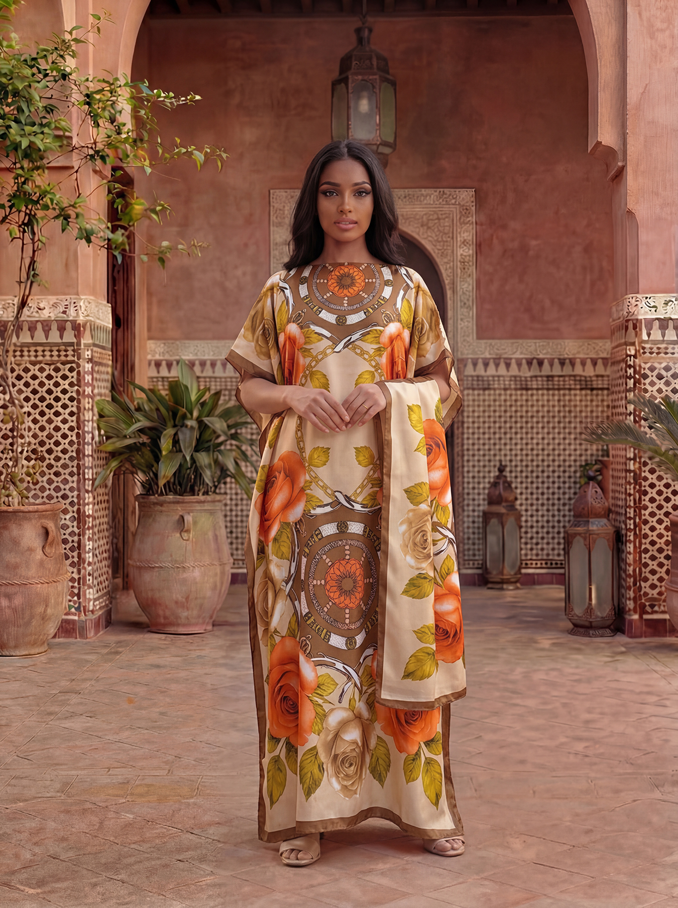 New Style Long Loose Silk Blen – обзор и цена Robe Silk Women