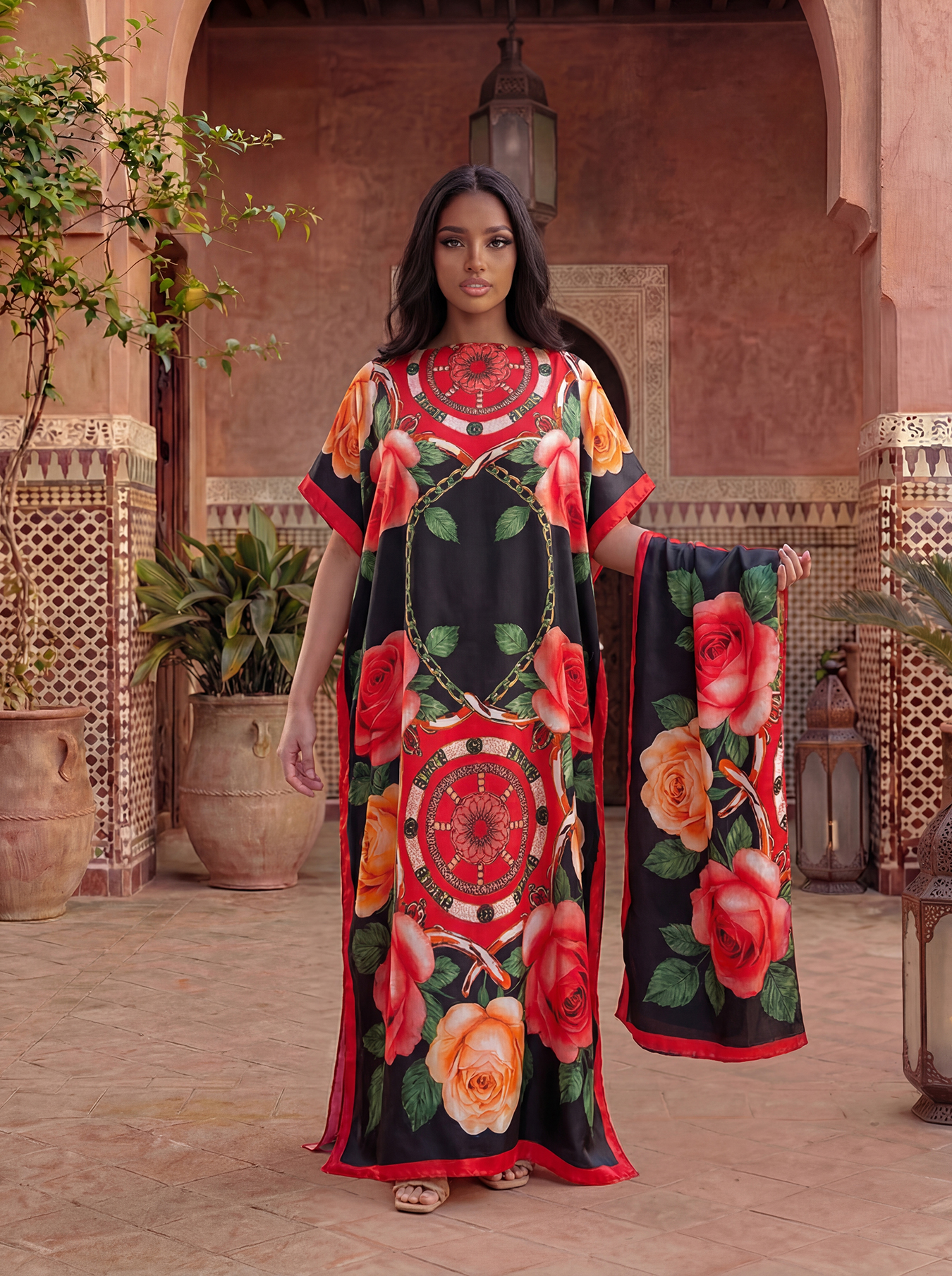 New Style Long Loose Silk Blen – обзор и цена Robe Silk Women