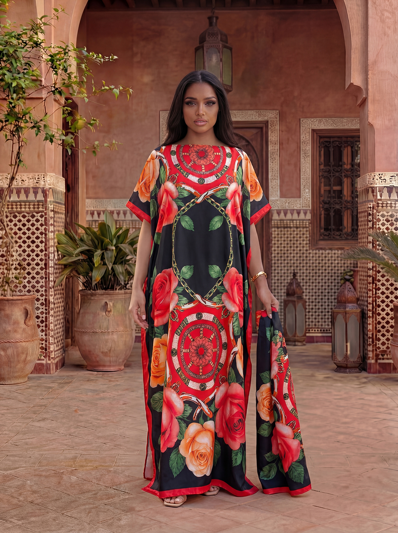 New Style Long Loose Silk Blen – обзор и цена Robe Silk Women