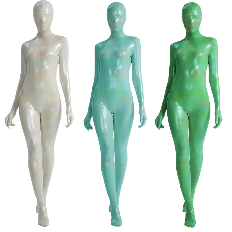 Women Shiny Gradient Zentai Bo – обзор и цена Shapewear Bodysuit Firm