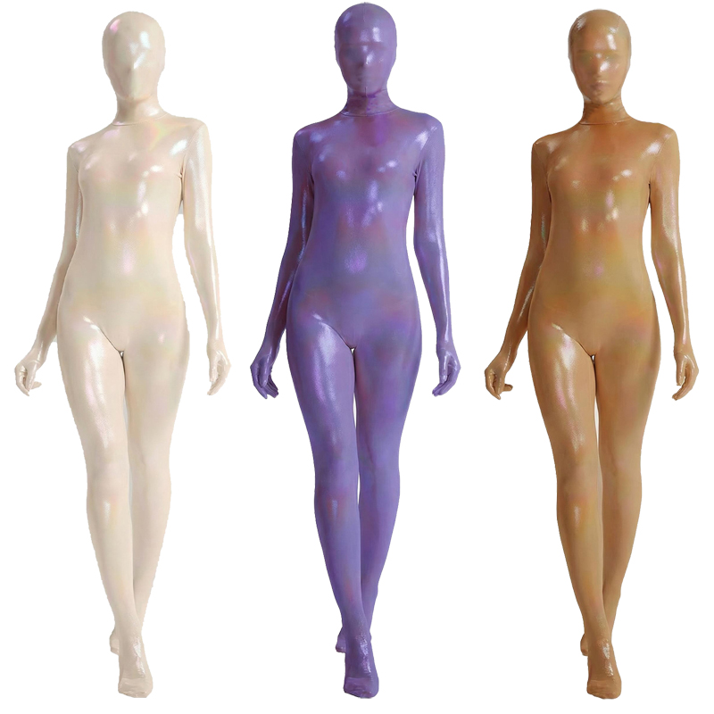 Women Shiny Gradient Zentai Bo – обзор и цена Shapewear Bodysuit Firm