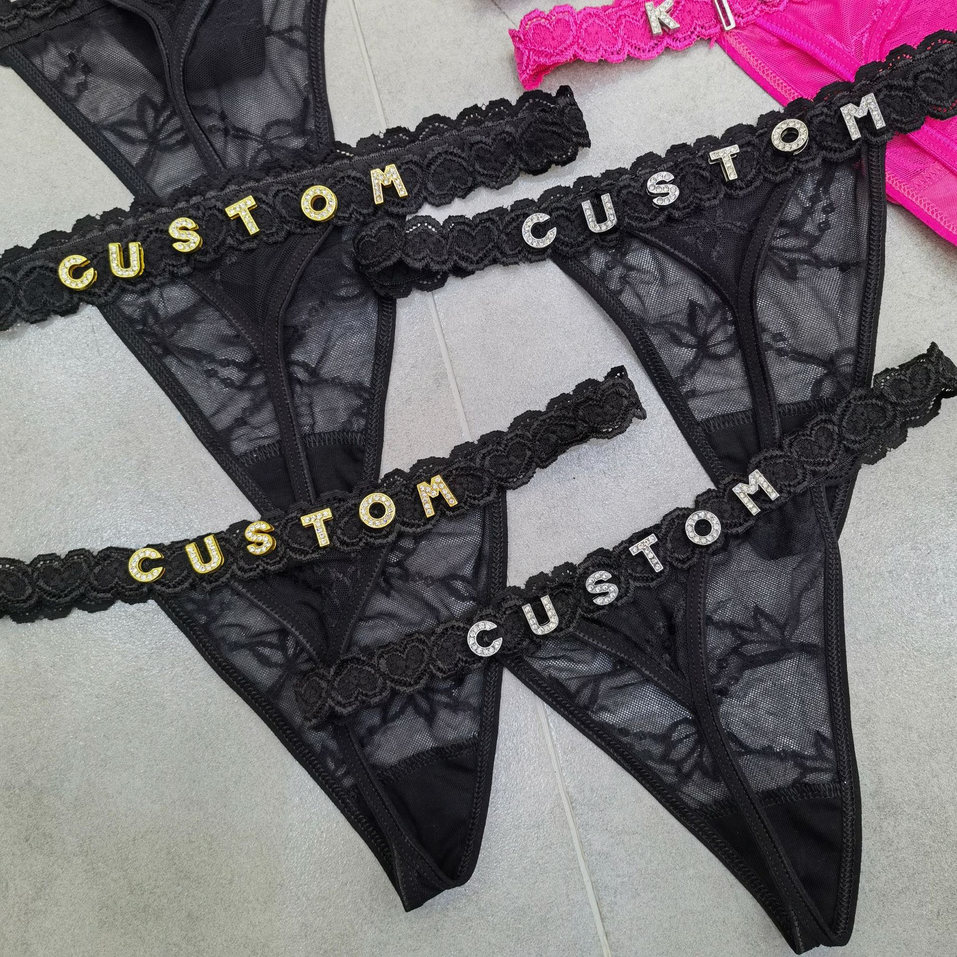 Customize Thongs Crystal Name  – обзор и цена Thong Bikini Women