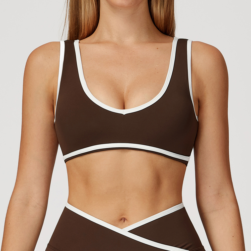 V-Neck Sports Bra Women Top Pu – обзор и цена Push Up Bra Padded