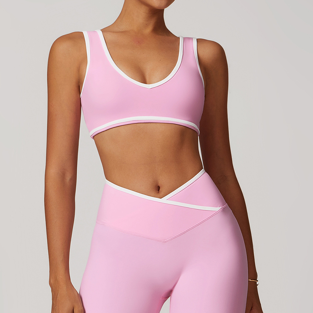 V-Neck Sports Bra Women Top Pu – обзор и цена Push Up Bra Padded