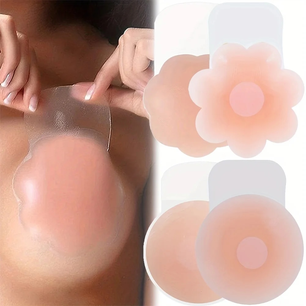 1Pairs Silicone Nipple Cover L – обзор и цена Push Up Bra Padded