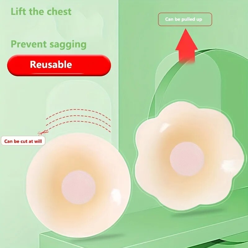 1Pairs Silicone Nipple Cover L – обзор и цена Push Up Bra Padded