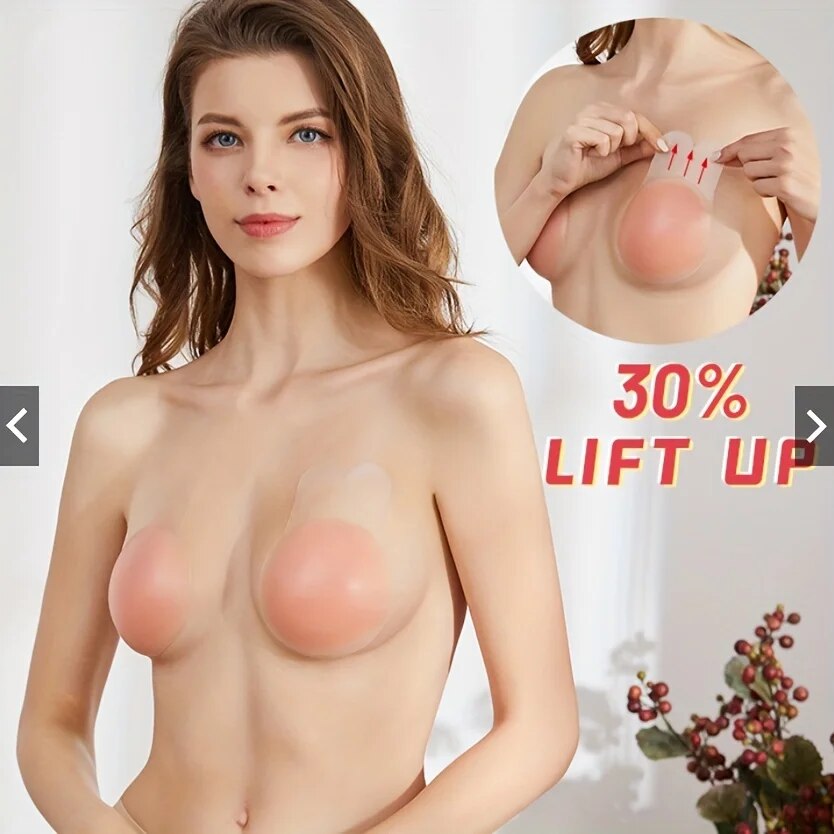 1Pairs Silicone Nipple Cover L – обзор и цена Push Up Bra Padded
