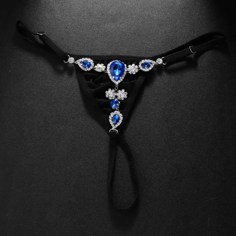 Fashion Blue Crystal Bikini Th – обзор и цена Thong Bikini Women