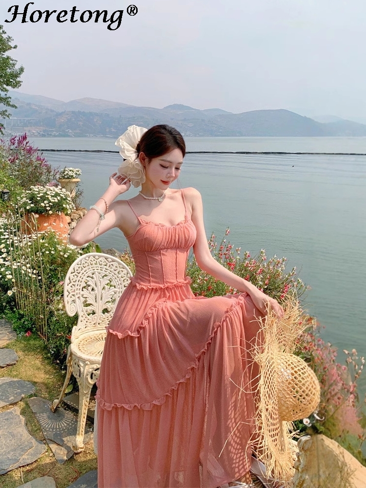 Women's Summer Solid Cami Maxi – обзор и цена Corset Waist Cinch