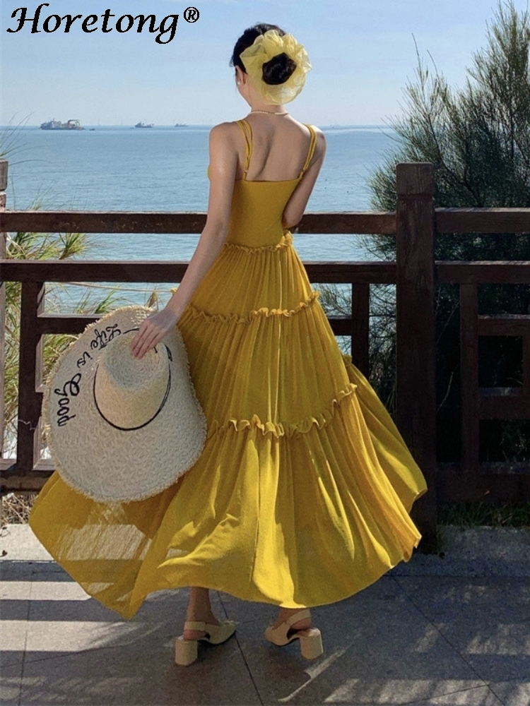 Women's Summer Solid Cami Maxi – обзор и цена Corset Waist Cinch