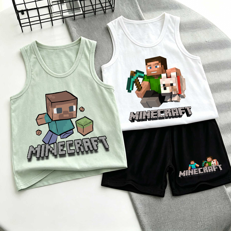 Minecrafted Children Vest+shor – обзор и цена Boyshort Underwear