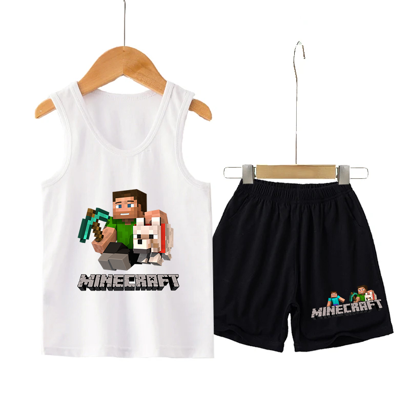 Minecrafted Children Vest+shor – обзор и цена Boyshort Underwear