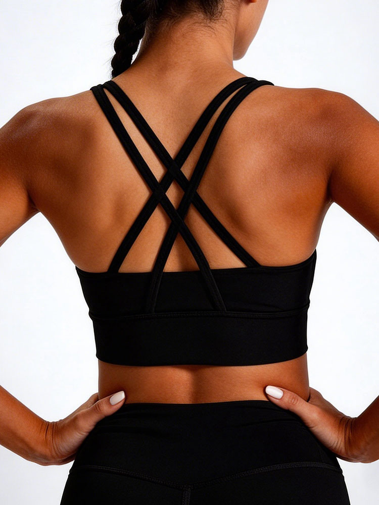 New Women's Solid Color High I – обзор и цена Sports Bra High Impact