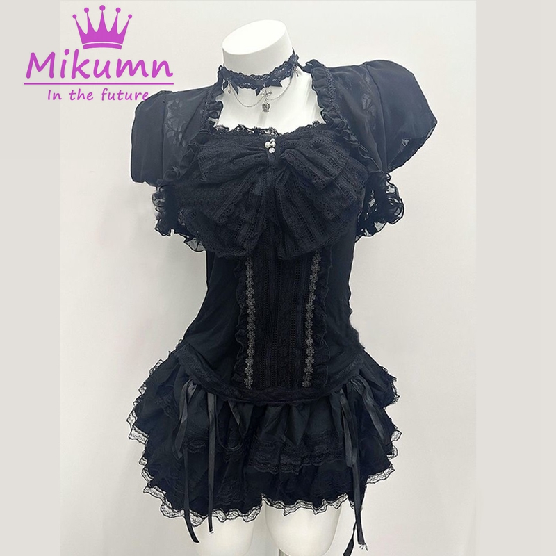 Mikumn Gothic Lolita Black Lac – обзор и цена Cami Top Lace