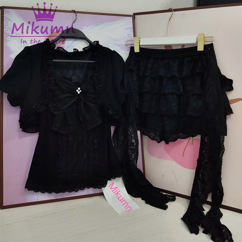 Mikumn Gothic Lolita Black Lac – обзор и цена Cami Top Lace