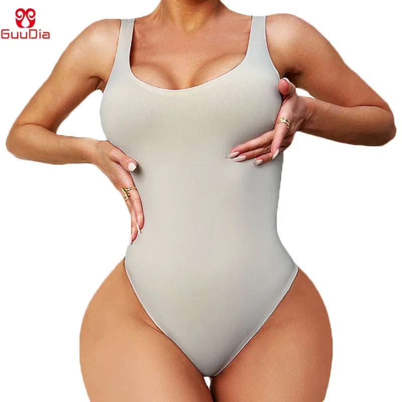 GUUDIA Sexy Thong Deep U Neck  – обзор и цена Shapewear Bodysuit Firm