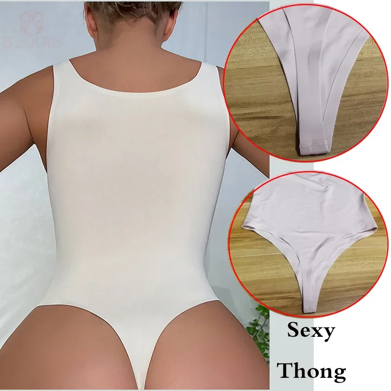 GUUDIA Sexy Thong Deep U Neck  – обзор и цена Shapewear Bodysuit Firm