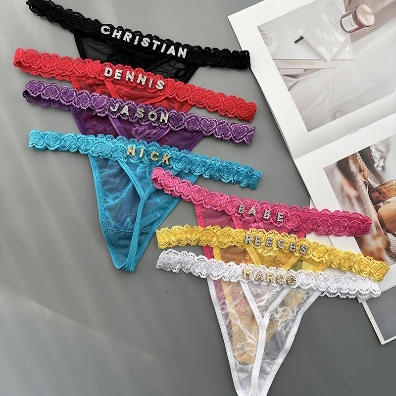 Personality Custom Thong Name  – обзор и цена Thong Bikini Women