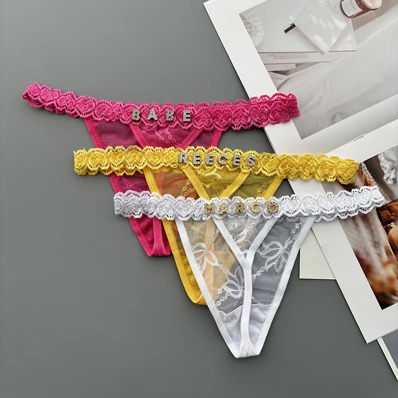 Personality Custom Thong Name  – обзор и цена Thong Bikini Women
