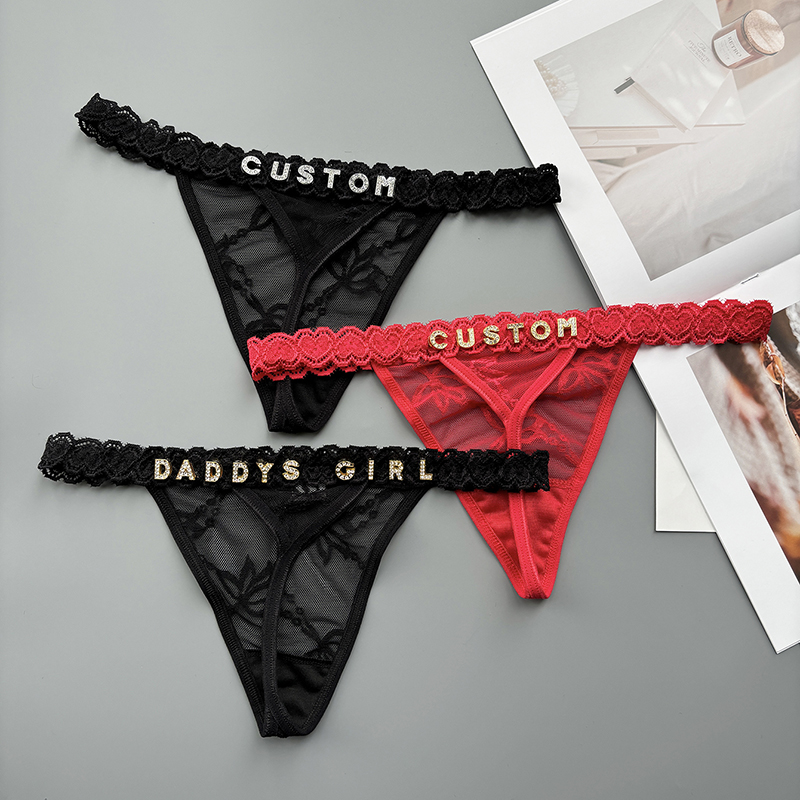 Personality Custom Thong Name  – обзор и цена Thong Bikini Women
