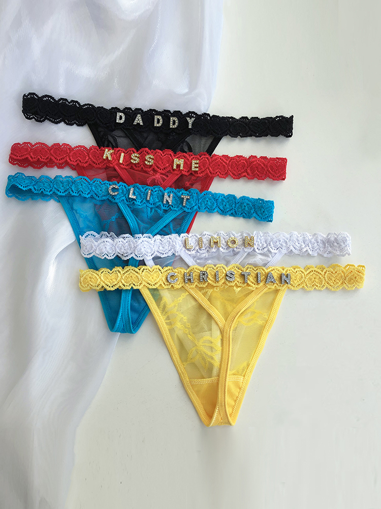 Custom Thong Panties with Name – обзор и цена Thong Bikini Women