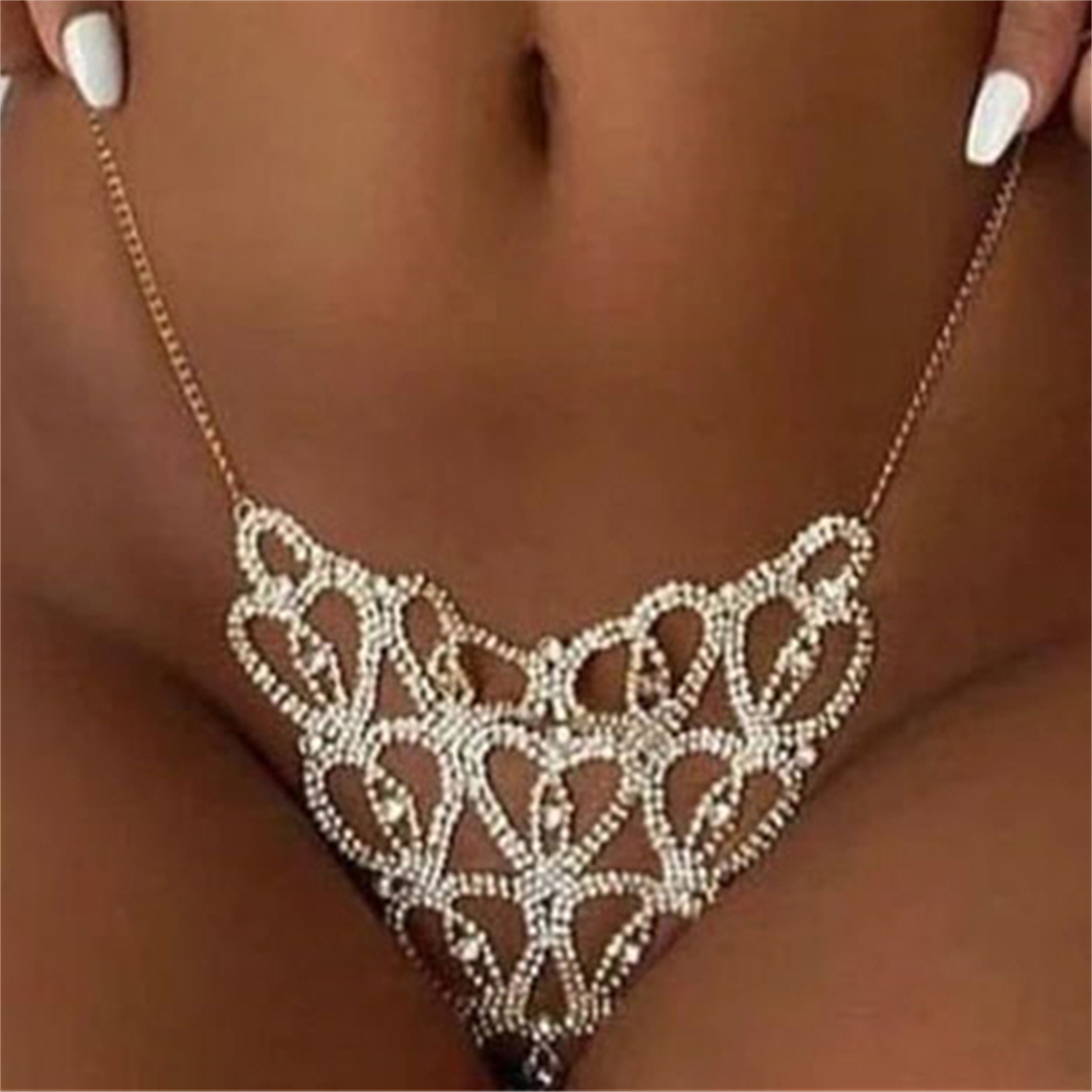 Sexy Body Chain Heart-shaped T – обзор и цена Thong Bikini Women