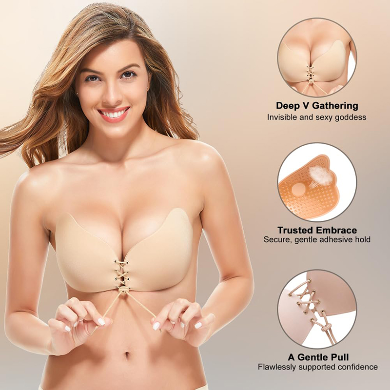 1/2 Pairs Women Summer Backles – обзор и цена Strapless Bra Backless