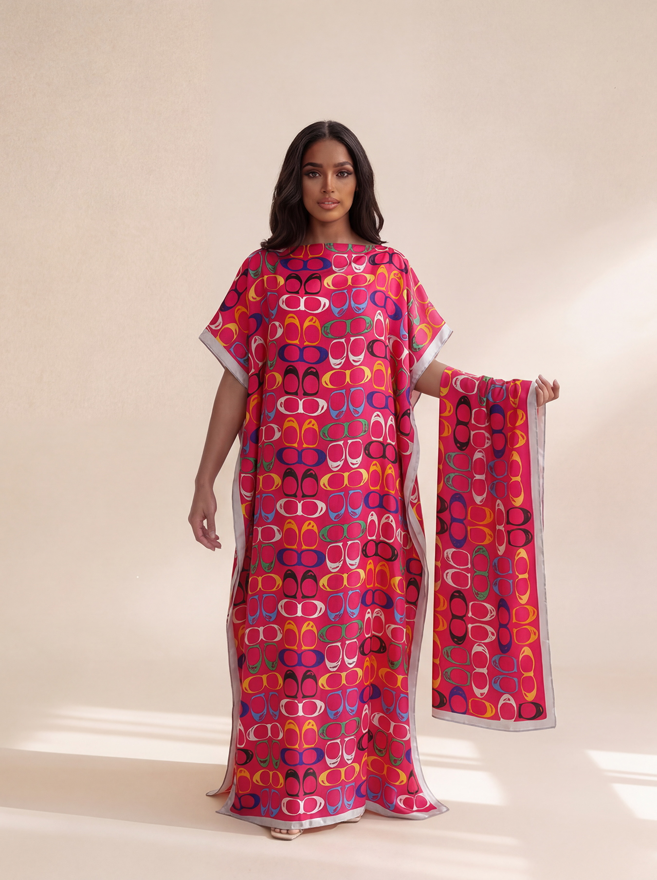 New Style Long Loose Silk Blen – обзор и цена Robe Silk Women