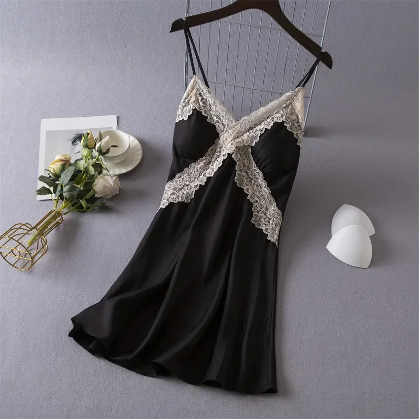 Women's Sexy Lingerie Satin Ni – обзор и цена Babydoll Chemise Night