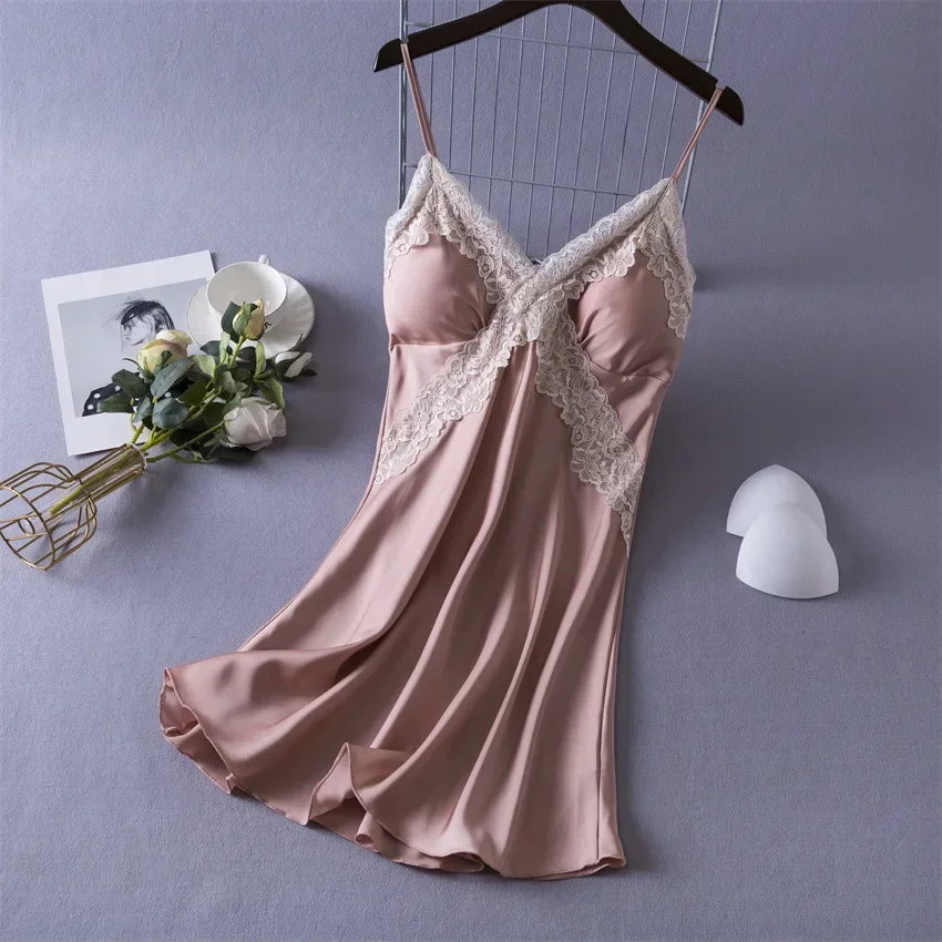Women's Sexy Lingerie Satin Ni – обзор и цена Babydoll Chemise Night