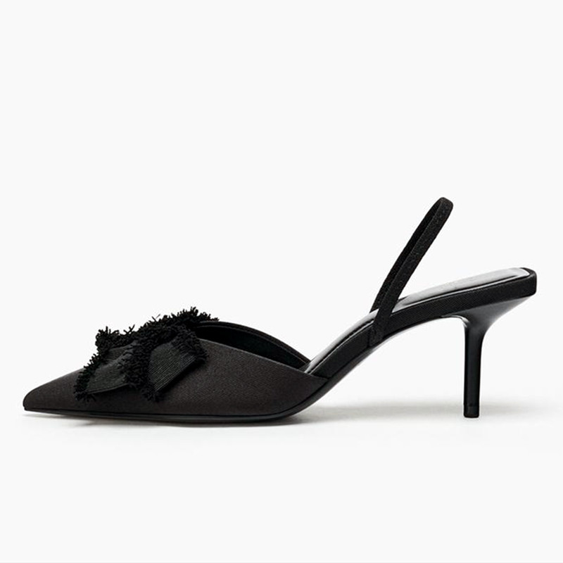 Fashion Black Satin Butterfly  – обзор и цена Slip Dress Satin