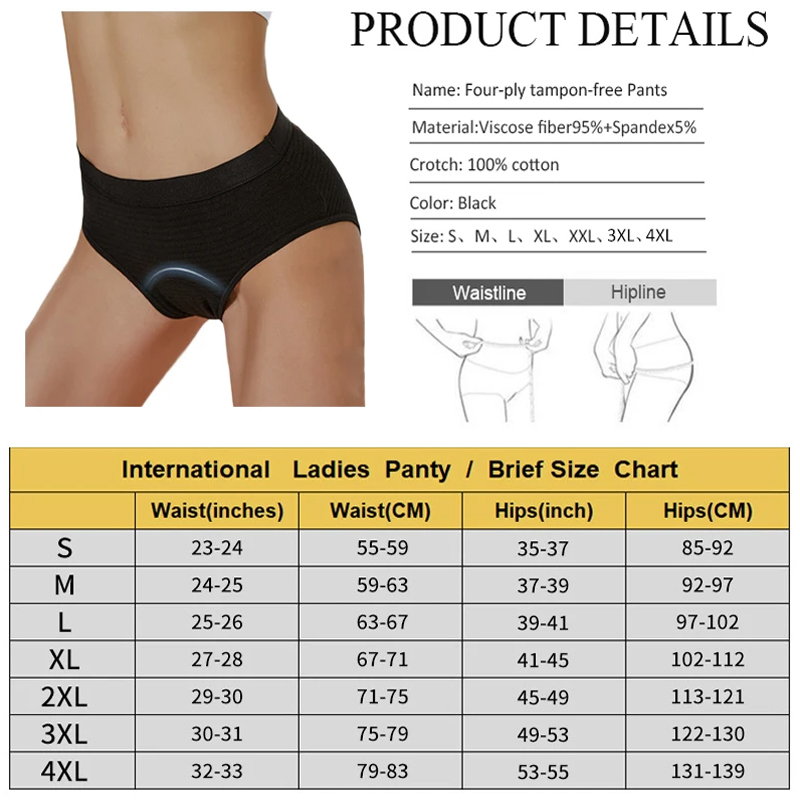 2Pc Heavy Flow Pure Cotton Men – обзор и цена Period Panty Absorbent