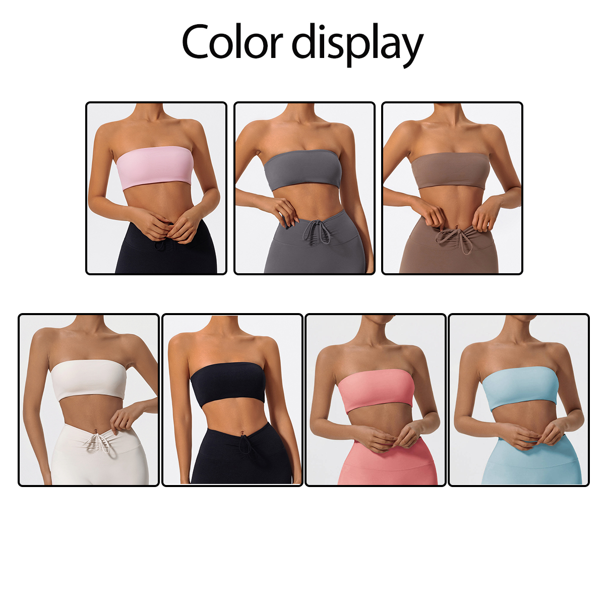 Strapless Sports Bra Gym Crop  – обзор и цена Sports Bra High Impact