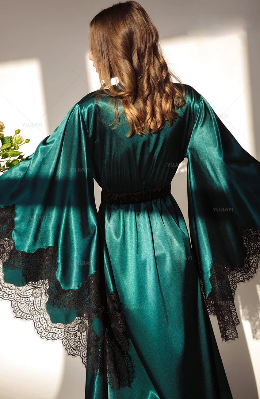 Women Robes Sleepwear Kimono P – обзор и цена Robe Silk Women