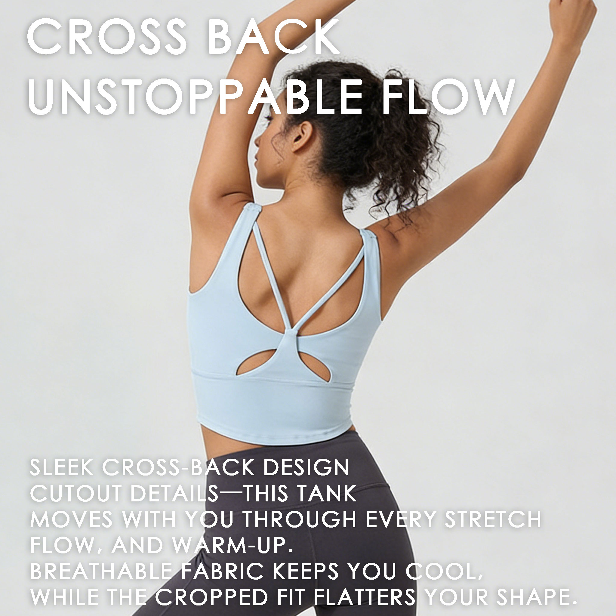 Women's Fixed Cup Yoga Sports  – обзор и цена Sports Bra High Impact