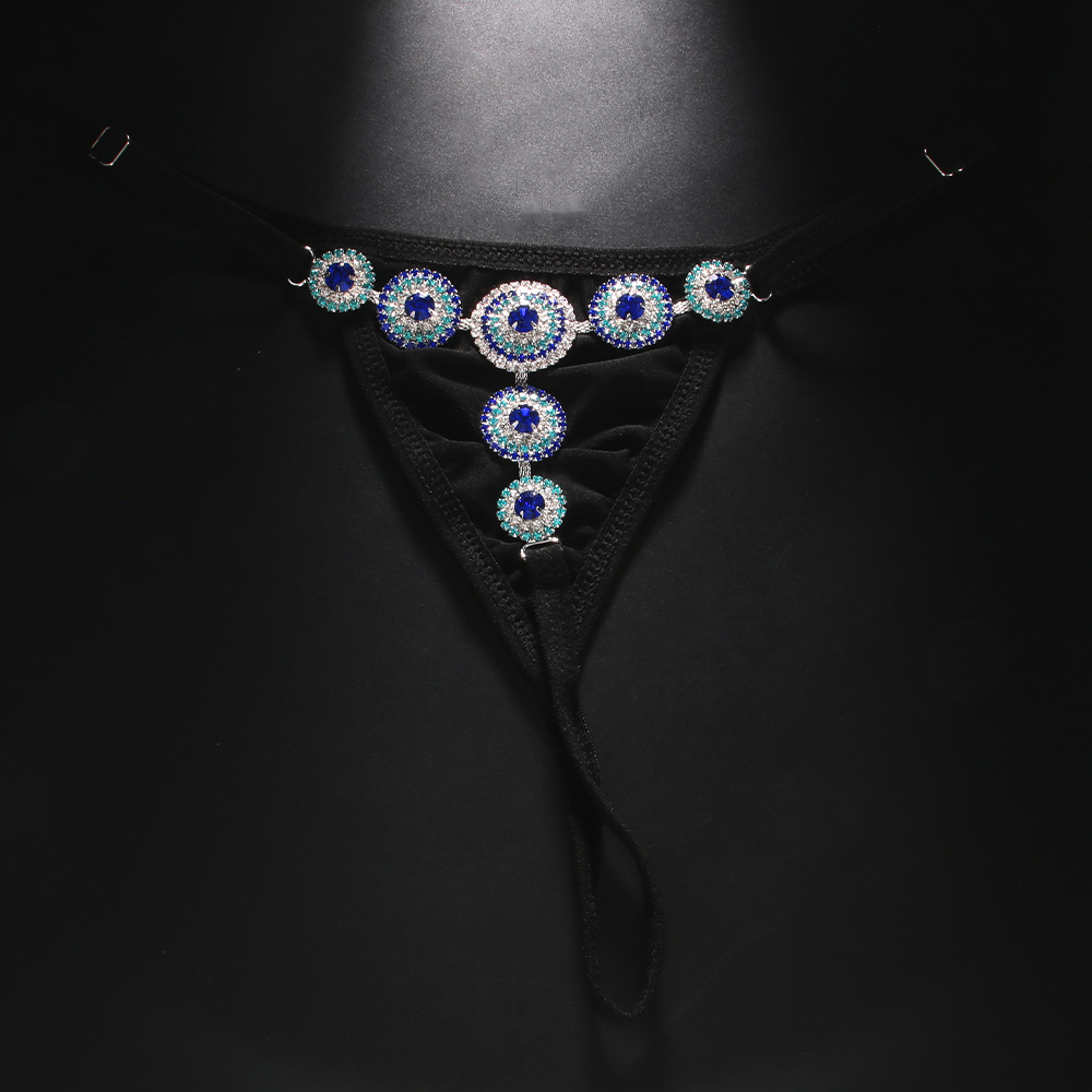 Rhinestone Evil Eye Thong Biki – обзор и цена Thong Bikini Women