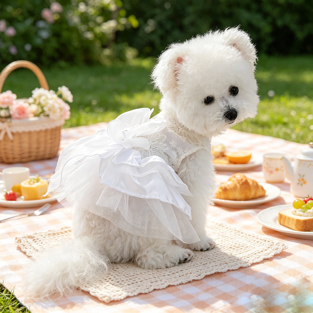 Elegant Lace Bow Pet Dress, Go – обзор и цена Lace Teddy Lingerie