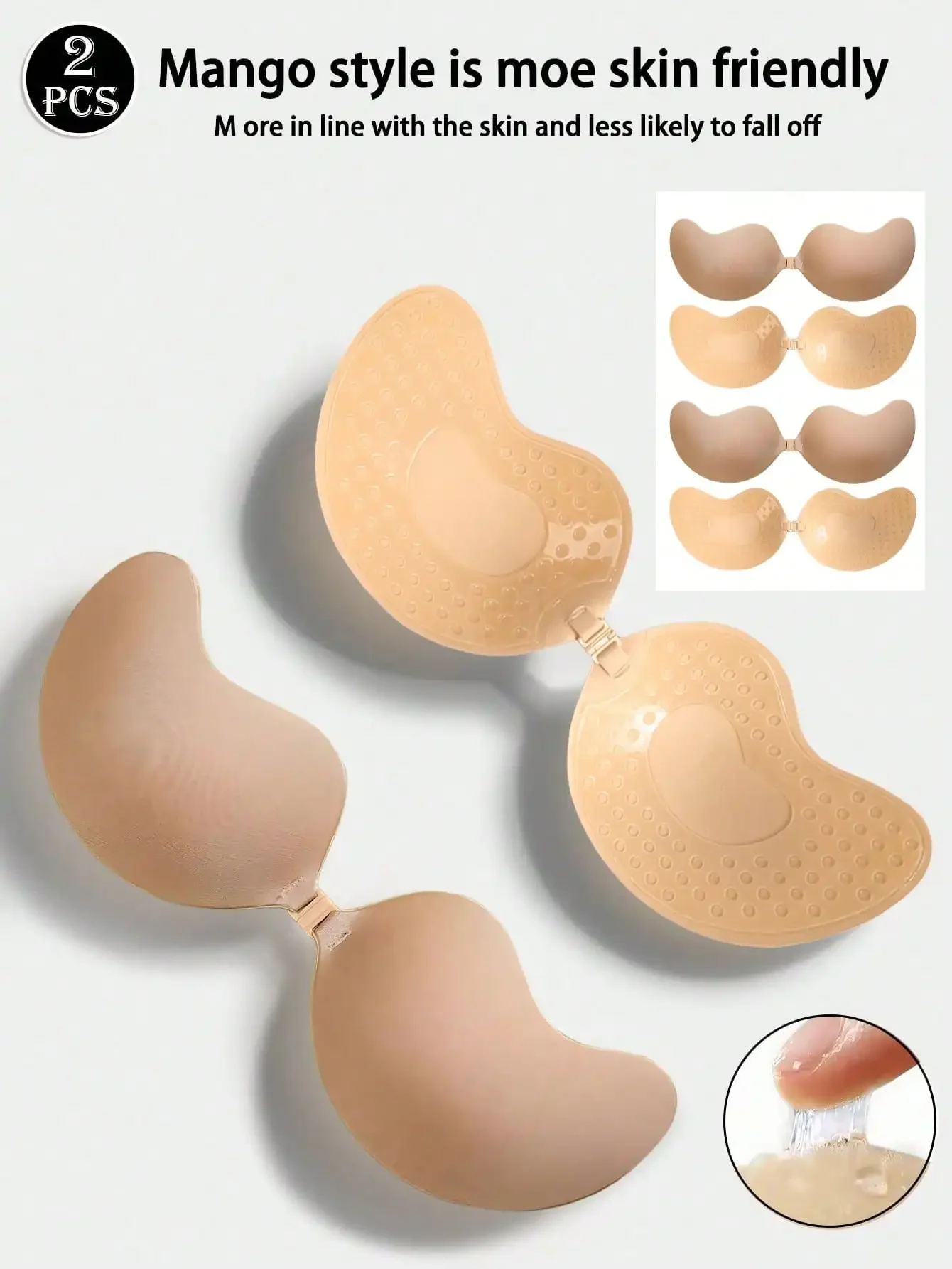 4pcs/Set (2 Black + 2 Nude) St – обзор и цена Silicone Bra Adhesive